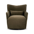 Fauteuil pivotant Four Hands Kimble couleur café Henry