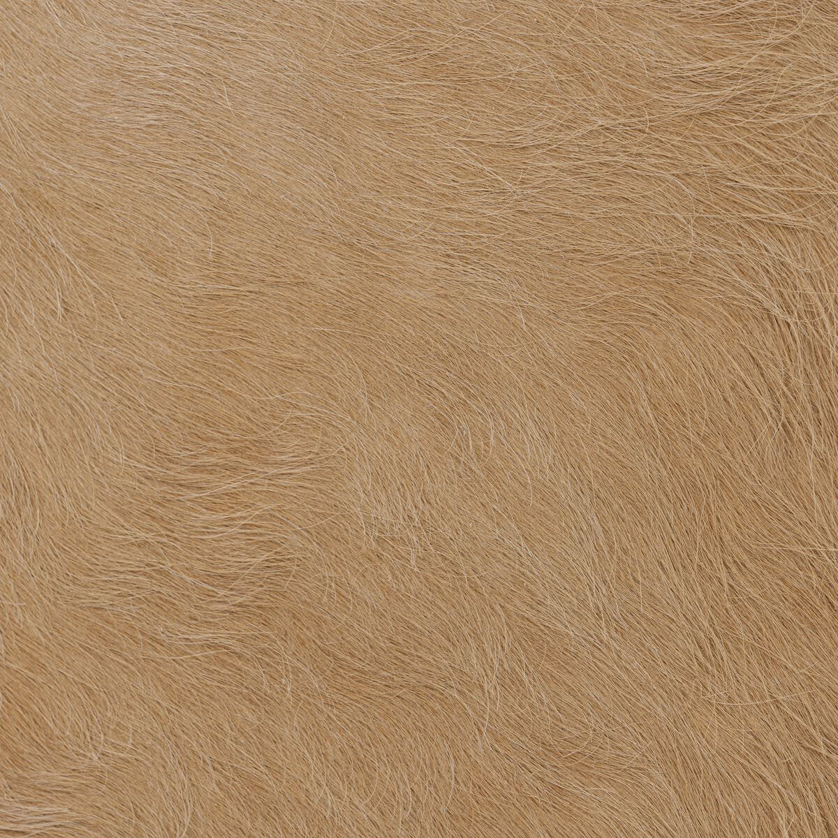 Banc d'appoint Four Hands Knox en cuir clair à poils longs