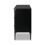 Commode Four Hands Lendon à 6 tiroirs, couleur noire