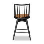 Tabouret de bar pivotant Lewis de Four Hands, couleur Whiskey Saddle