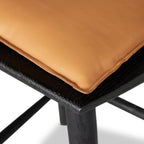 Tabouret de bar pivotant Lewis de Four Hands, couleur Whiskey Saddle
