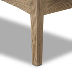 Table de chevet Maggie de Four Hands en chêne fumé vieilli et scié