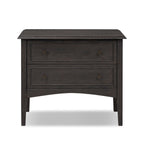 Table de chevet Maggie de Four Hands en placage de chêne noir fumé