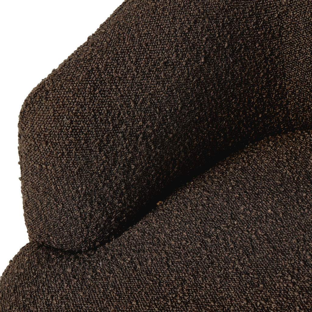 Fauteuil Marnie de Four Hands en cuir Knoll Mink