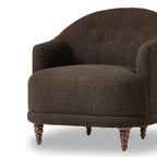 Fauteuil Marnie de Four Hands en cuir Knoll Mink