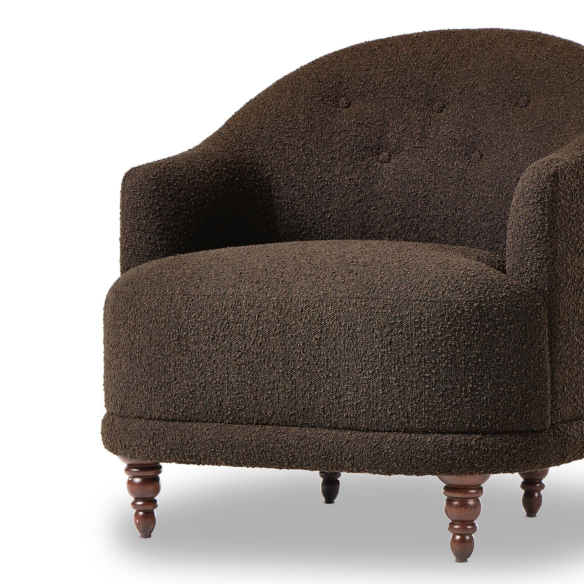 Fauteuil Marnie de Four Hands en cuir Knoll Mink