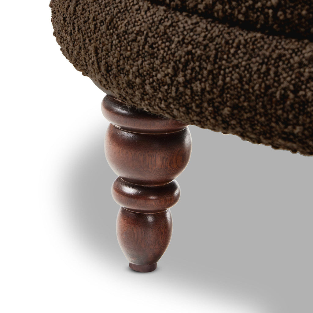 Fauteuil Marnie de Four Hands en cuir Knoll Mink