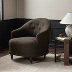 Fauteuil Marnie de Four Hands en cuir Knoll Mink