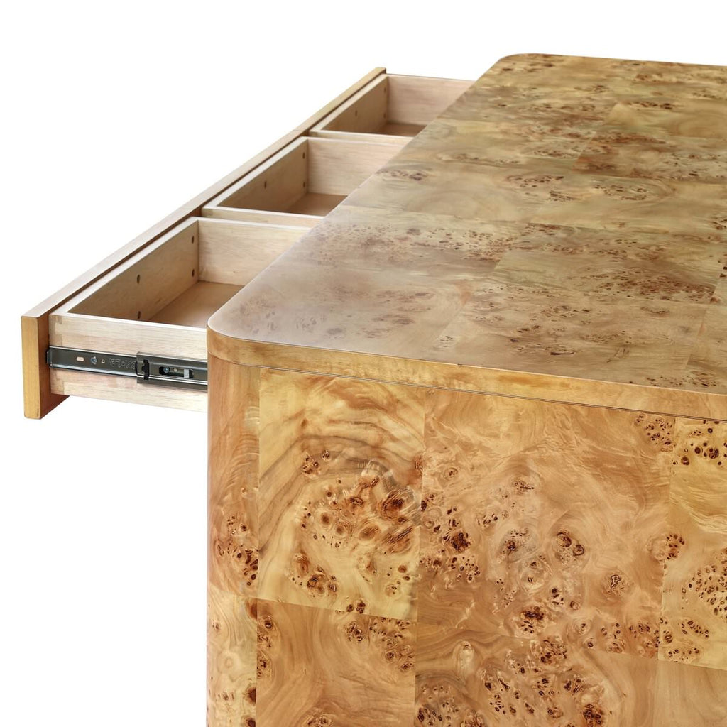 Bureau Four Hands Mullins en loupe de mappa naturelle