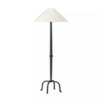 Lampadaire Four Hands Neville en aluminium moulé noir mat