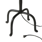 Lampadaire Four Hands Neville en aluminium moulé noir mat