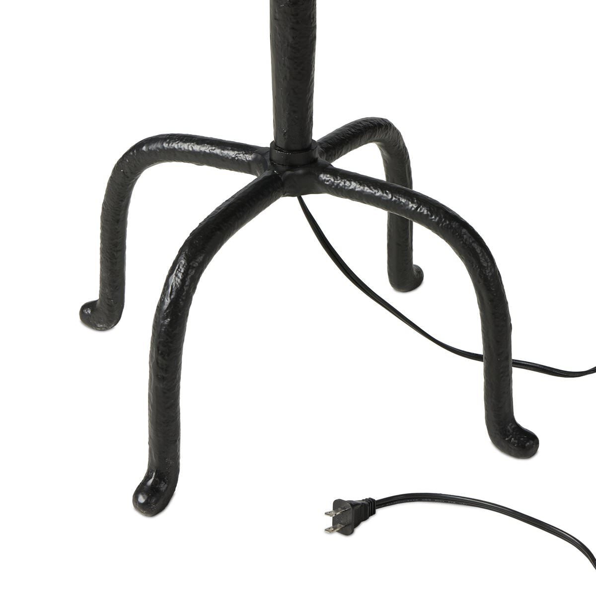 Lampadaire Four Hands Neville en aluminium moulé noir mat