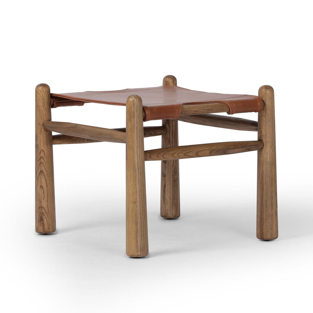 Pouf Four Hands Nino couleur tabac Dakota