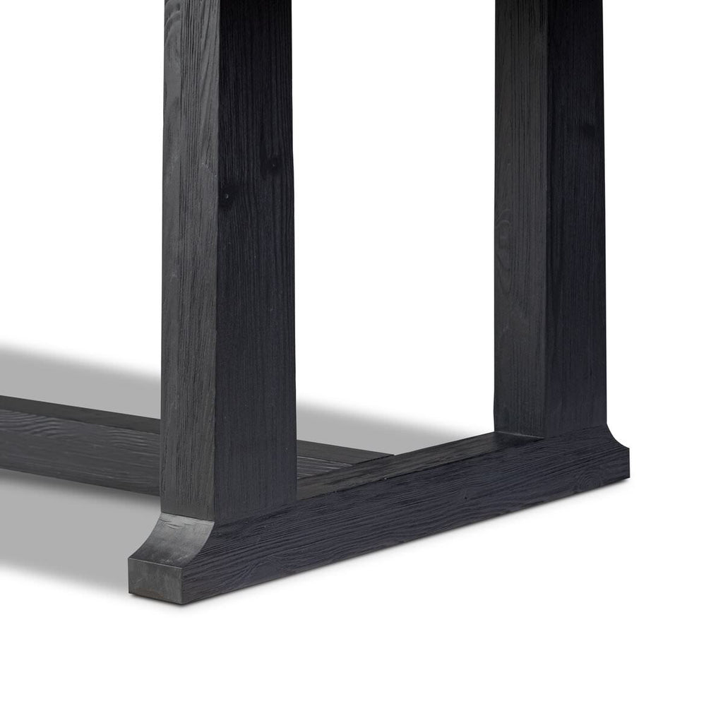 Table de salle à manger Four Hands Otto 110 cm, finition noire