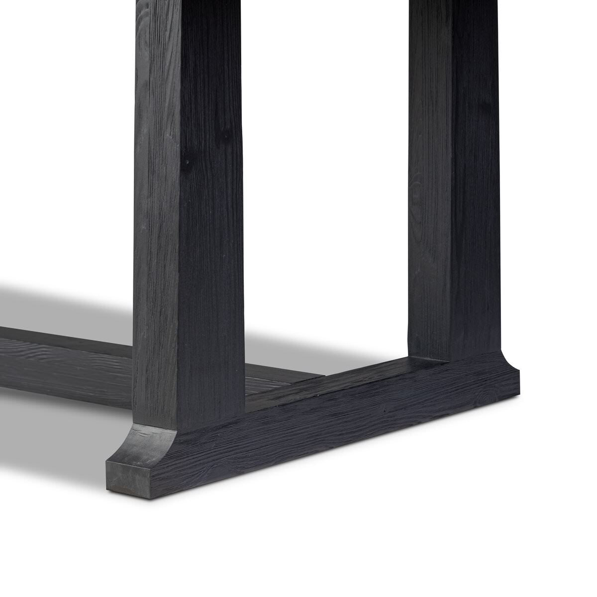 Table de salle à manger Four Hands Otto 110 cm, finition noire