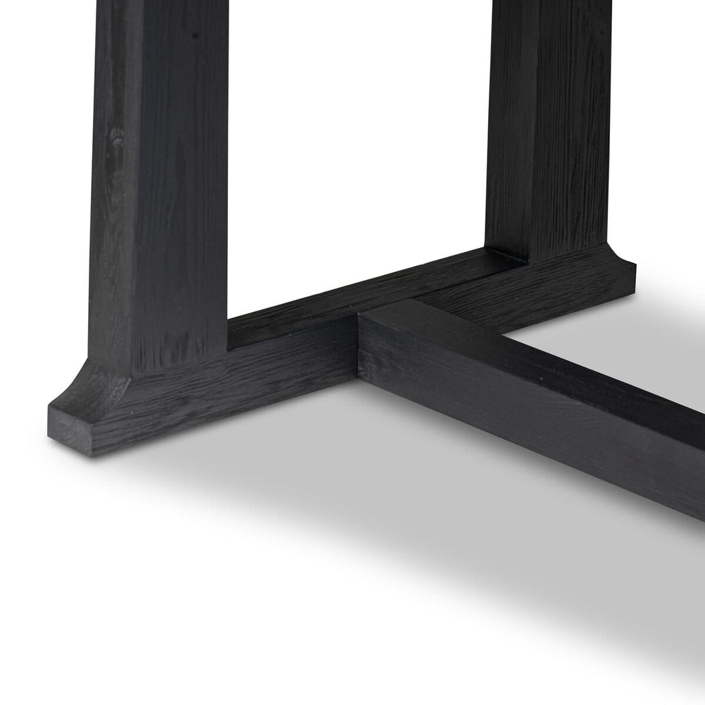 Table de salle à manger Four Hands Otto 110 cm, finition noire