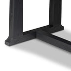 Table de salle à manger Four Hands Otto 110 cm, finition noire