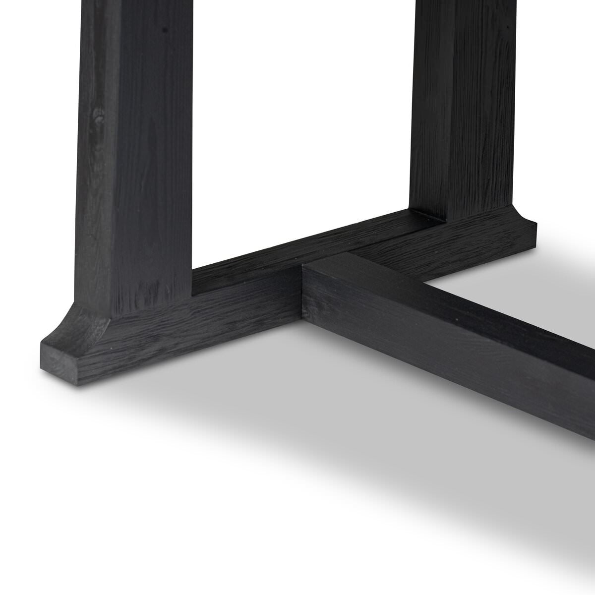 Table de salle à manger Four Hands Otto 110 cm, finition noire