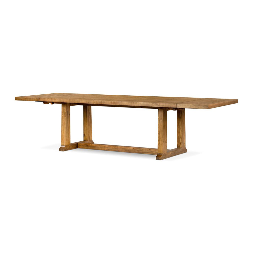 Table de salle à manger extensible Four Hands Otto 86-120 po en pin miel