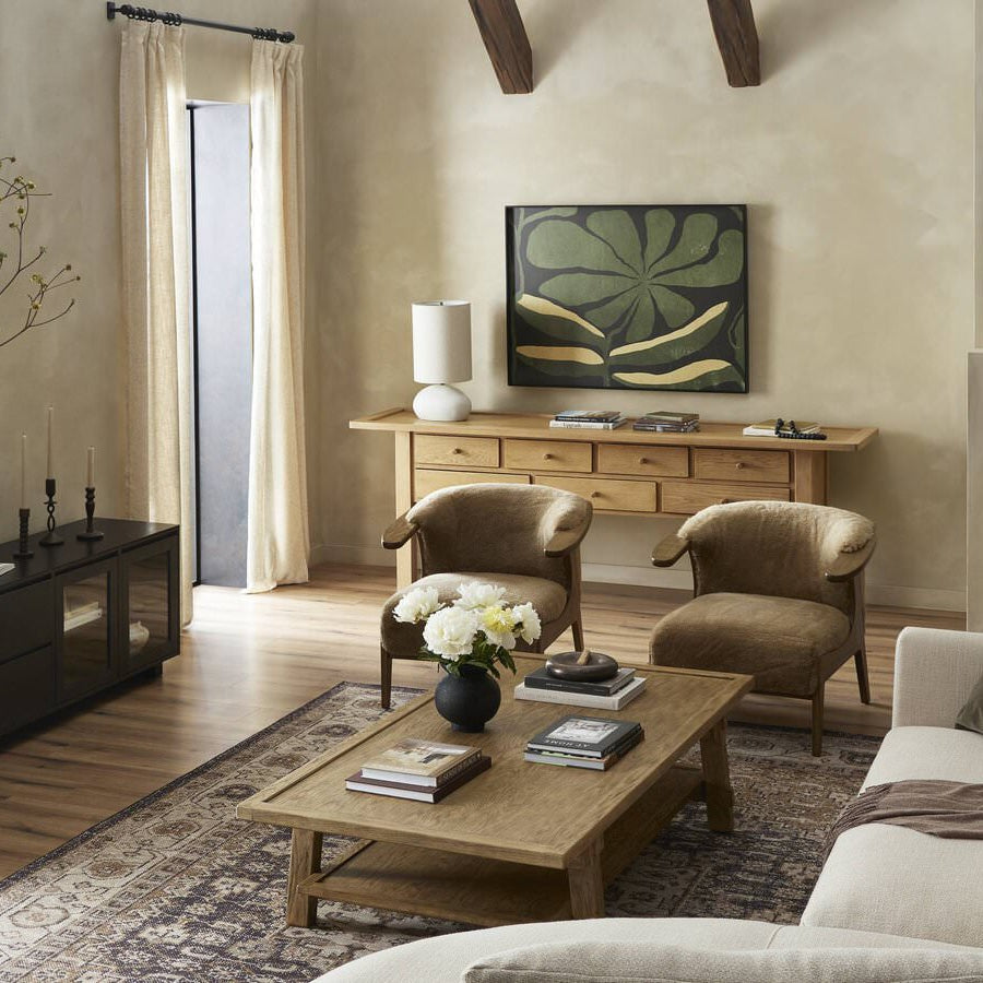 Tapis noué à la main Four Hands Prato couleur Prato Espresso, 3 m x 4,25 m