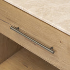 Table de chevet Four Hands Raleigh en marbre cappuccino