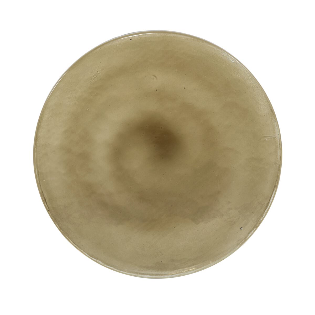 Table d'appoint Four Hands Relo en verre coulé olive