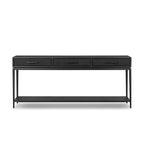 Console Rosenell de Four Hands - 198 cm (78 po) en chêne noir massif