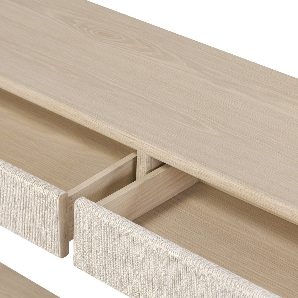 Console Rosenell de Four Hands, 60 pouces, chêne naturel massif