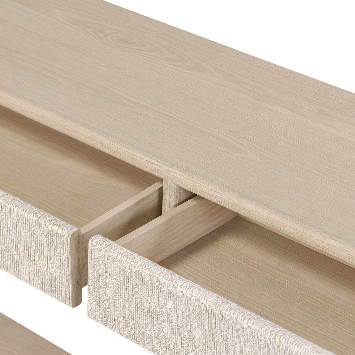 Console Rosenell de Four Hands, 60 pouces, chêne naturel massif