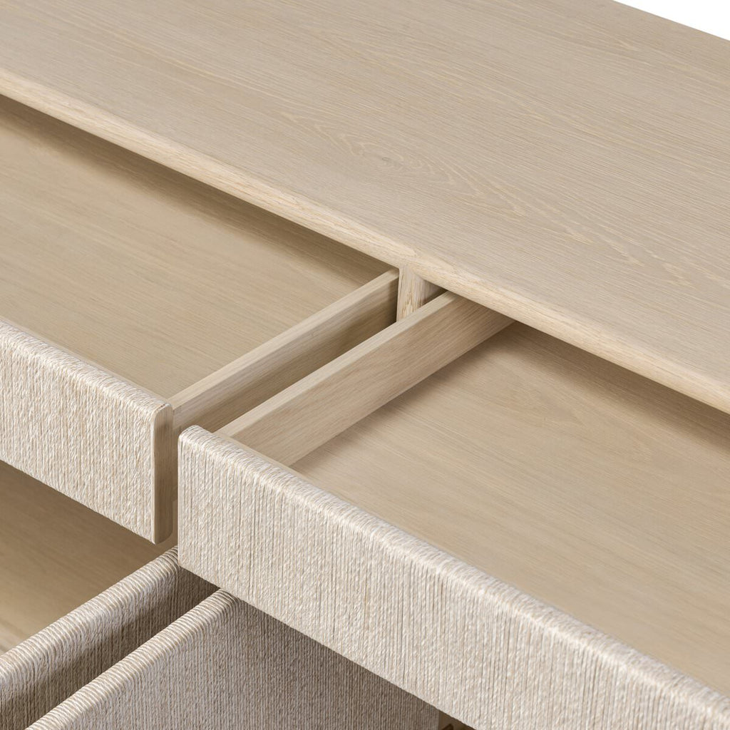 Buffet Rosenell de Four Hands en corde de papier naturelle