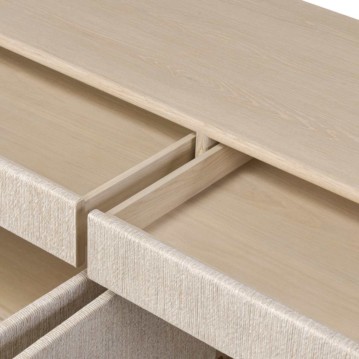 Buffet Rosenell de Four Hands en corde de papier naturelle