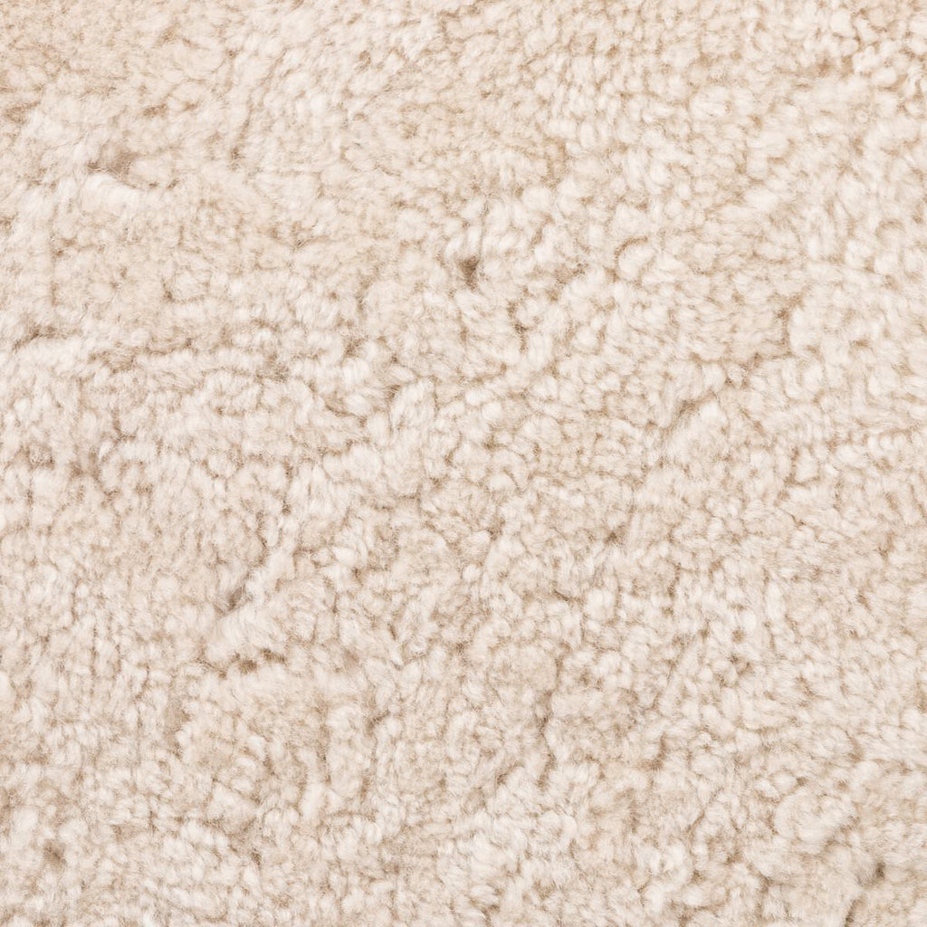 Tabouret de bar Four Hands Saldino en peau de mouton beige