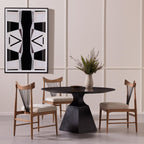 Table de salle à manger Four Hands Sargon en pierre bleue