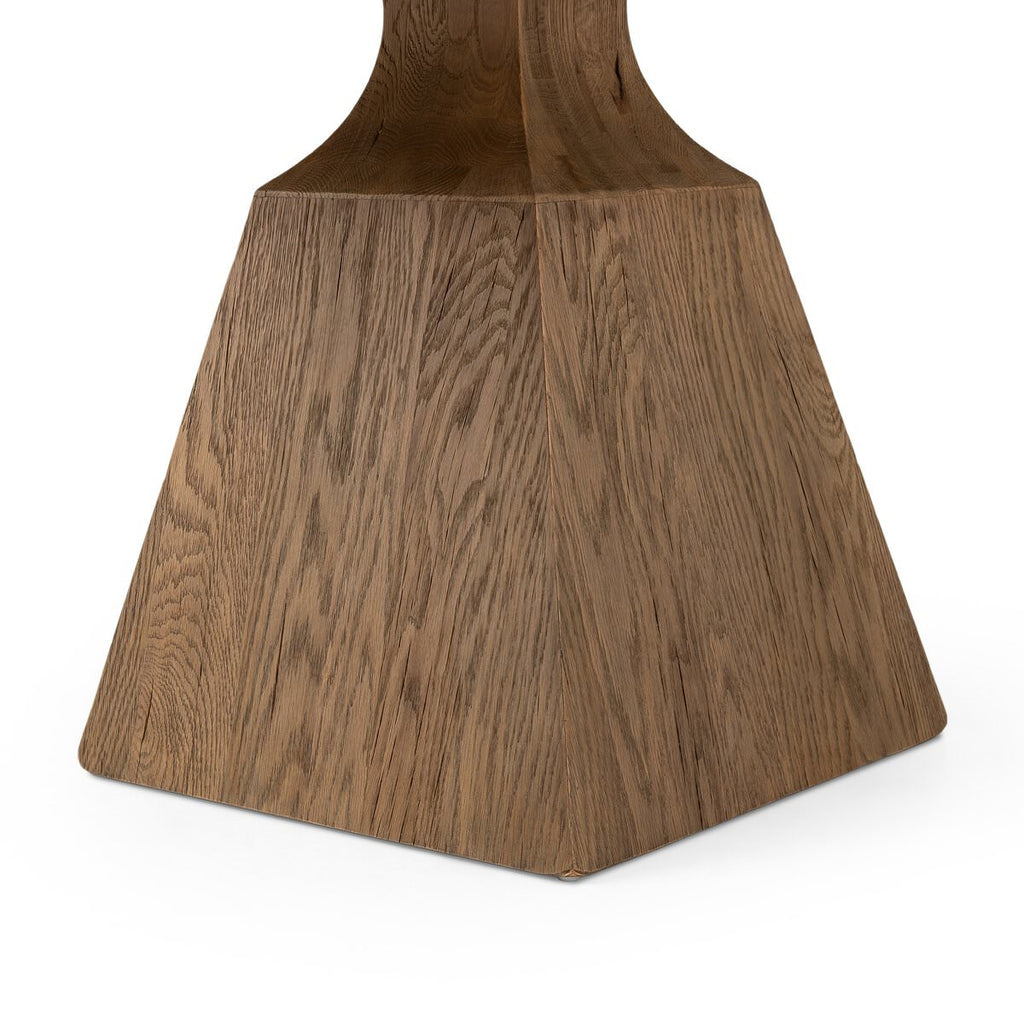 Table de salle à manger Four Hands Sargon en marbre blanc adouci