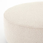 Pouf rond Four Hands Sinclair grand modèle en Knoll naturel