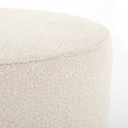 Pouf rond Four Hands Sinclair grand modèle en Knoll naturel