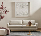 Pouf rond Four Hands Sinclair grand modèle en Knoll naturel