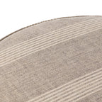 Pouf rond Four Hands Sinclair grand format, coloris Manchester Flint 