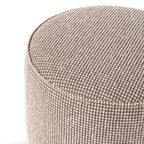 Pouf rond Four Hands Sinclair couleur taupe Barrow
