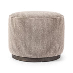 Pouf rond Four Hands Sinclair couleur taupe Barrow