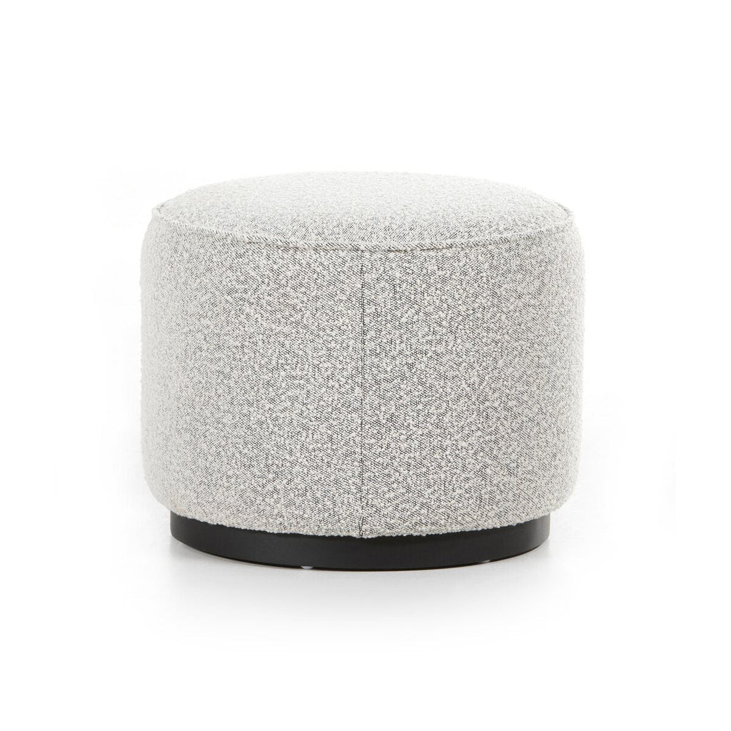 Pouf rond Four Hands Sinclair en cuir Knoll Domino