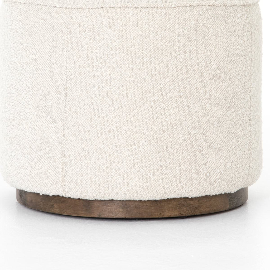 Pouf rond Sinclair de Four Hands, coloris Knoll Naturel