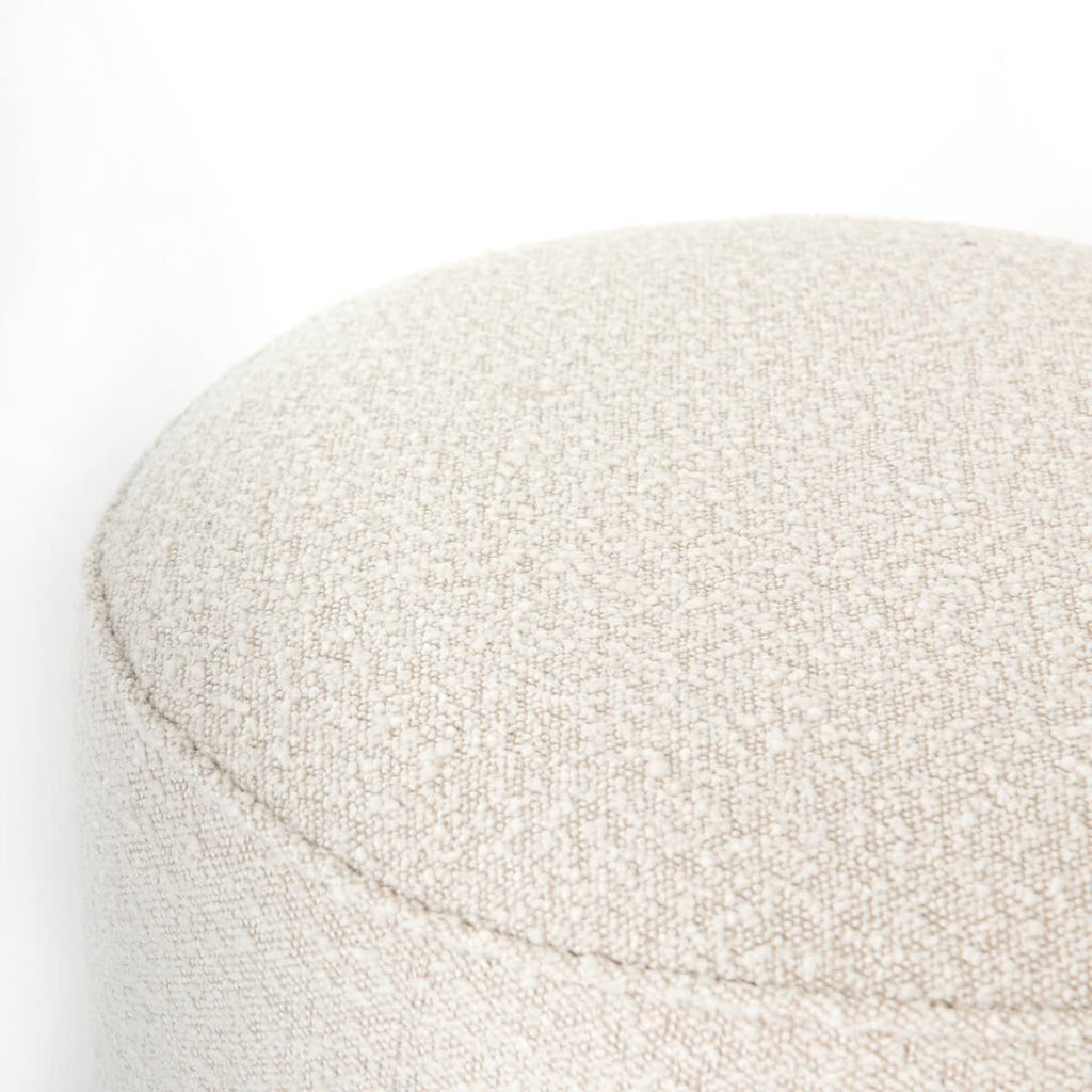 Pouf rond Sinclair de Four Hands, coloris Knoll Naturel