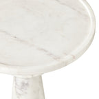 Table d'appoint Skylar de Four Hands en marbre blanc poli