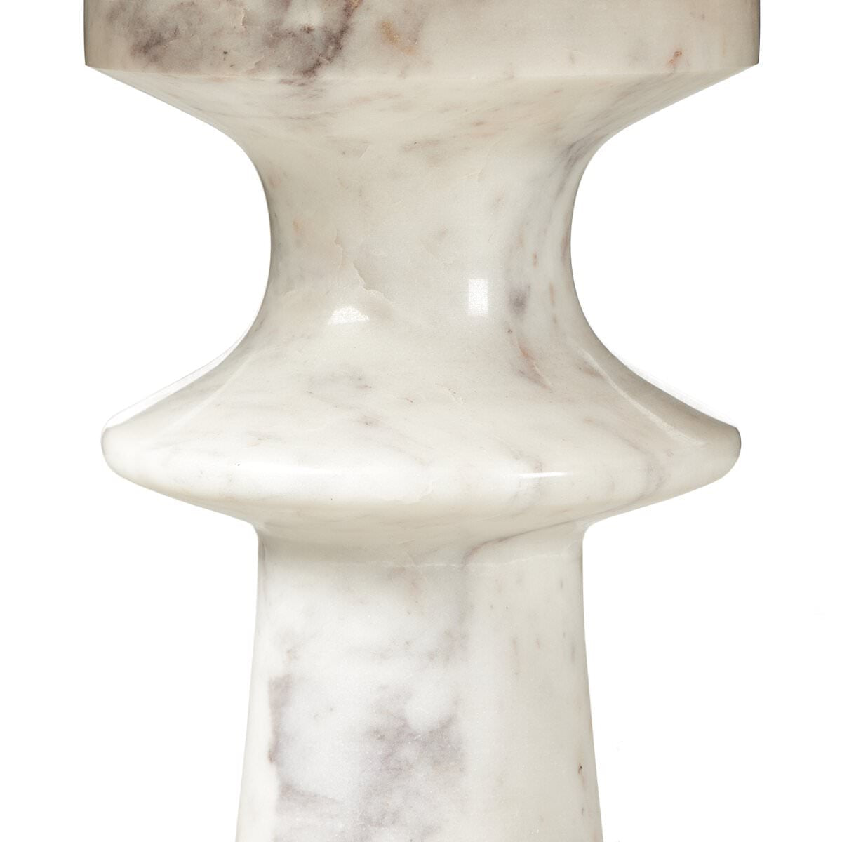 Table d'appoint Skylar de Four Hands en marbre blanc poli