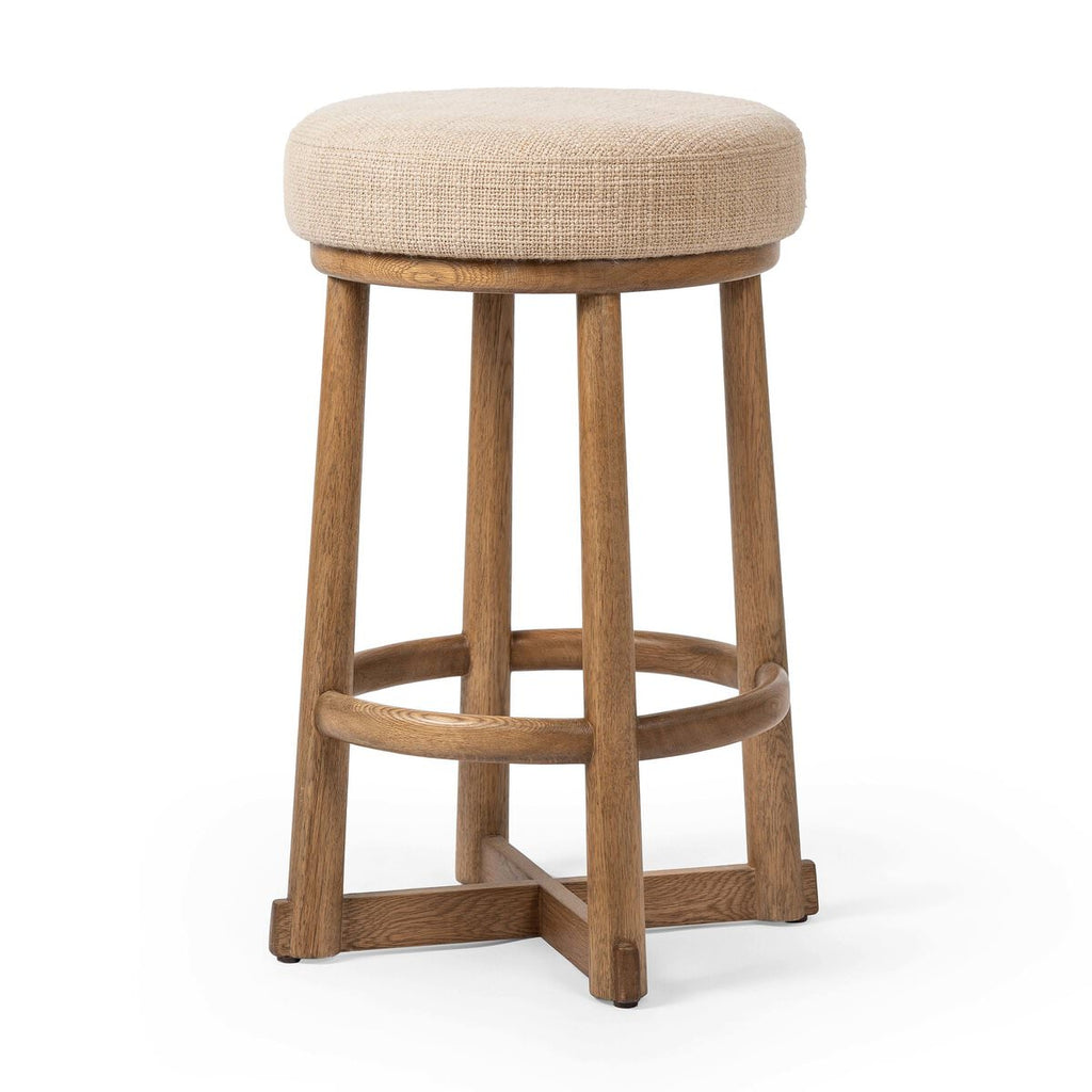 Tabouret de bar pivotant Staria de Four Hands, coloris Sable Saxon