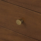 Table de chevet Four Hands Sullivan en placage couleur fauve