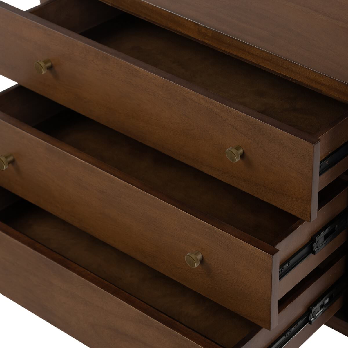 Table de chevet Four Hands Sullivan en placage couleur fauve