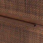 Commode à 9 tiroirs Four Hands Sydney en rotin marron