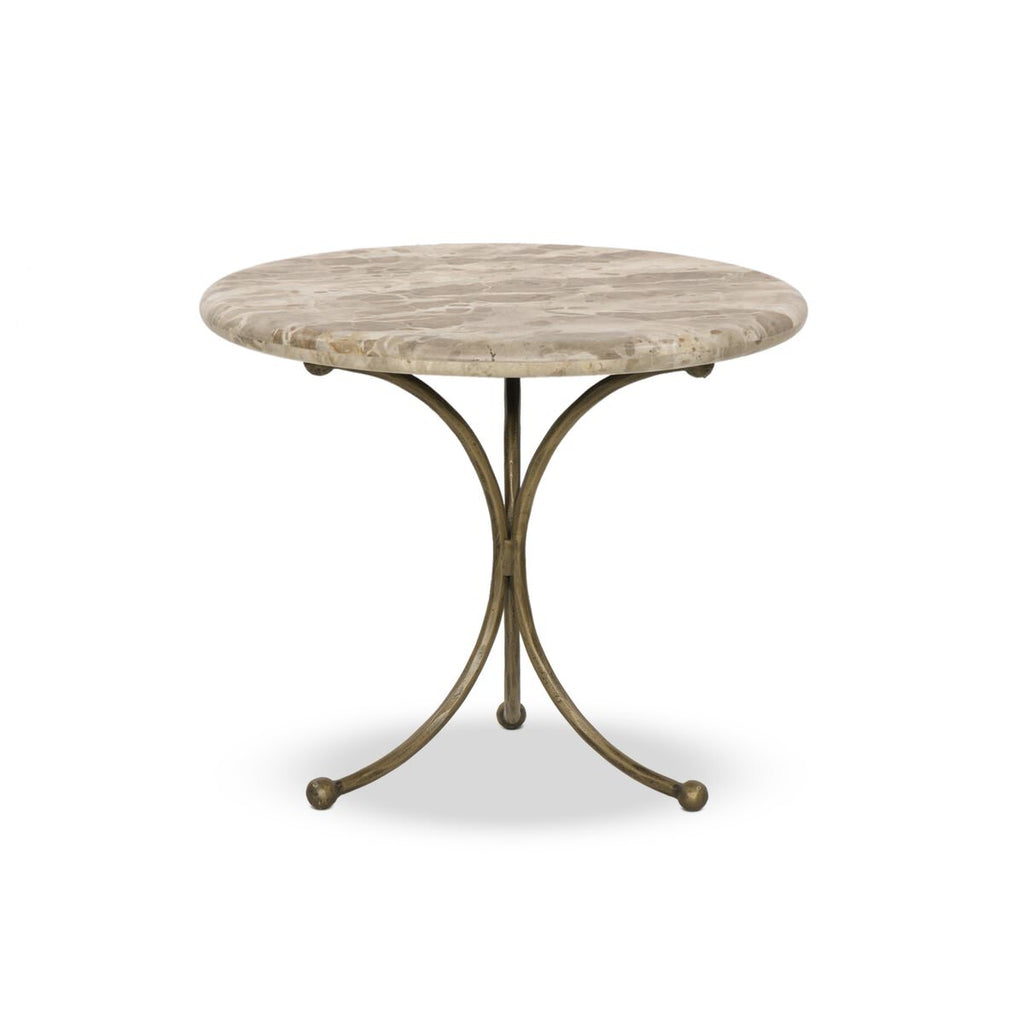 Table d'appoint Four Hands Sylas en marbre fossilisé